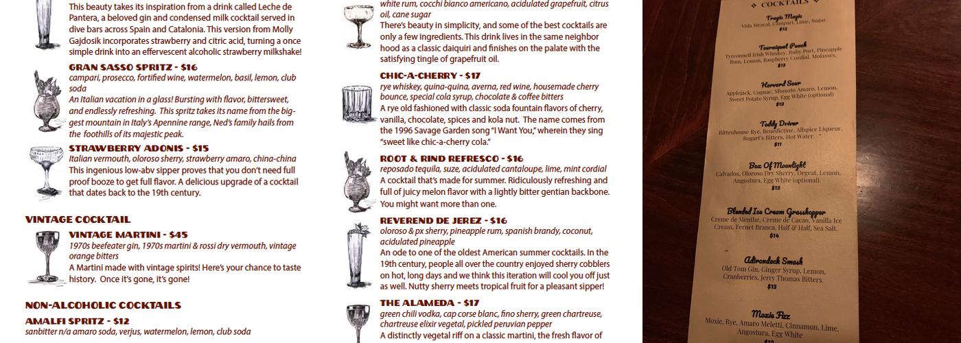 Gigantic Menu