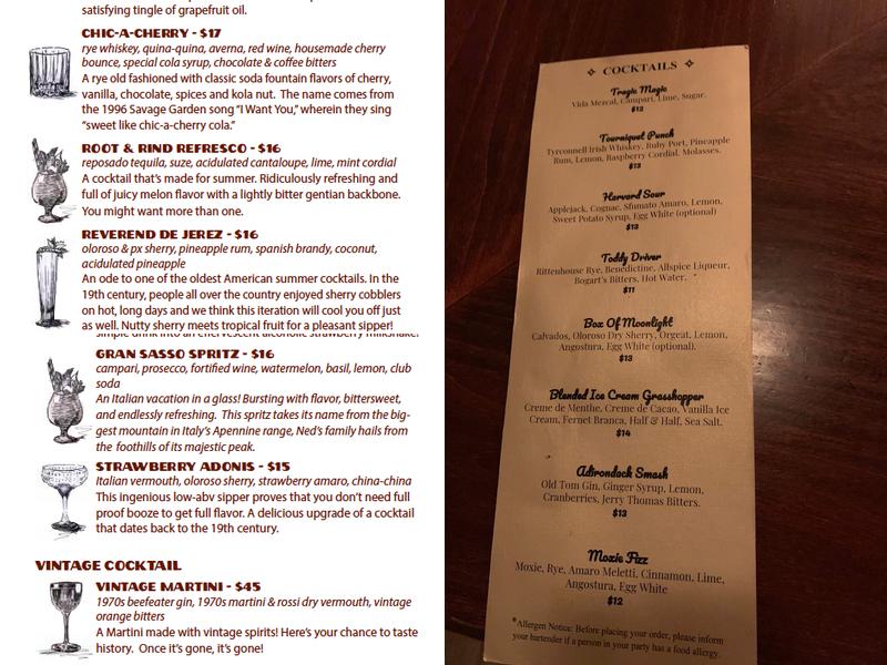 Gigantic Menu