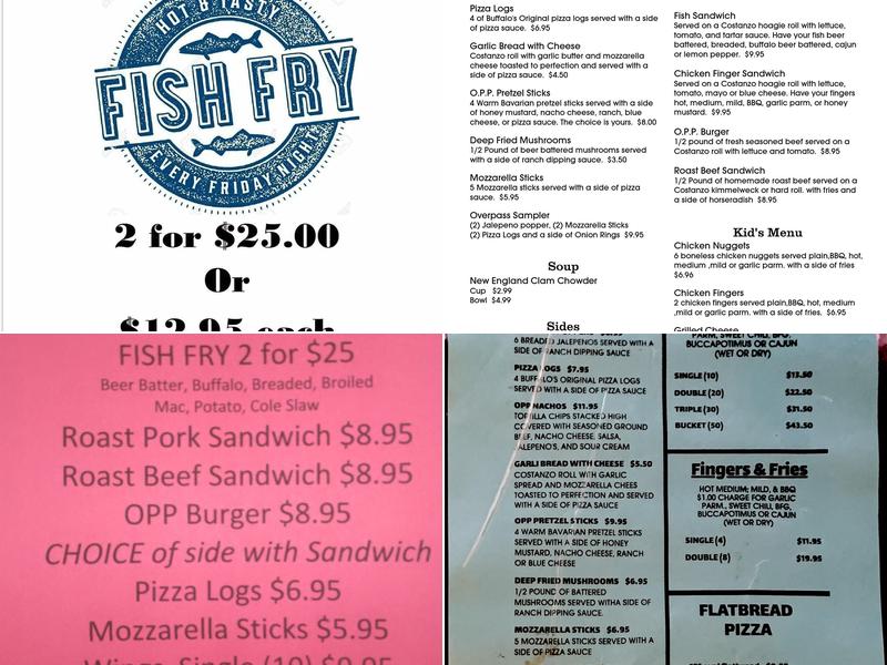 Overpass Pub Menu