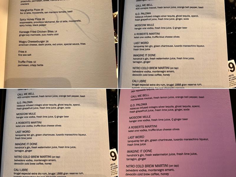 J.Bespoke Menu