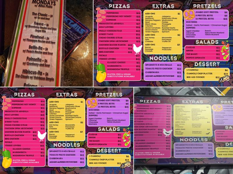 Boxcar Bar + Arcade Menu