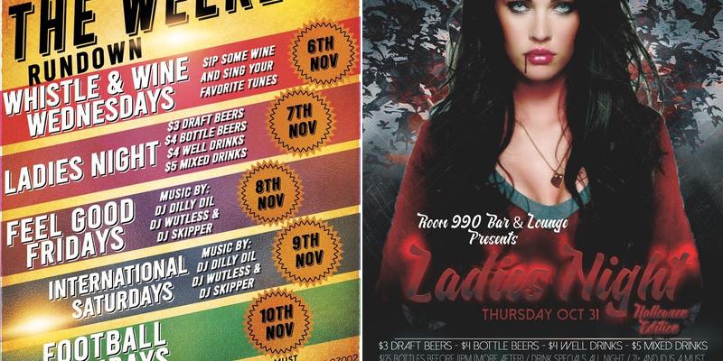 Room 990 Bar & Lounge Menu