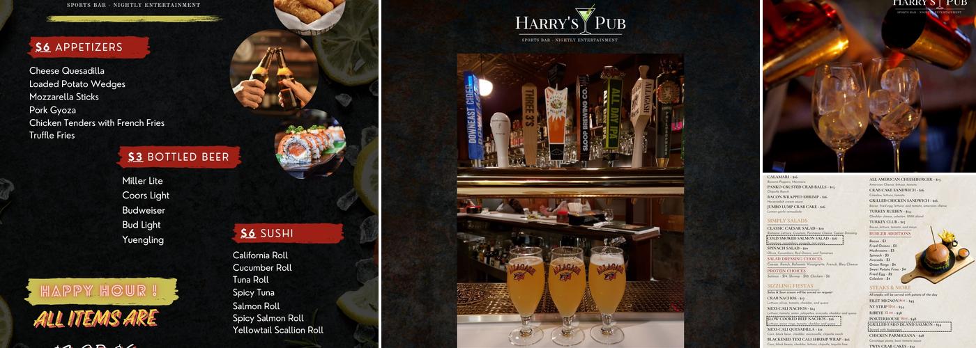 Harry's Pub Menu