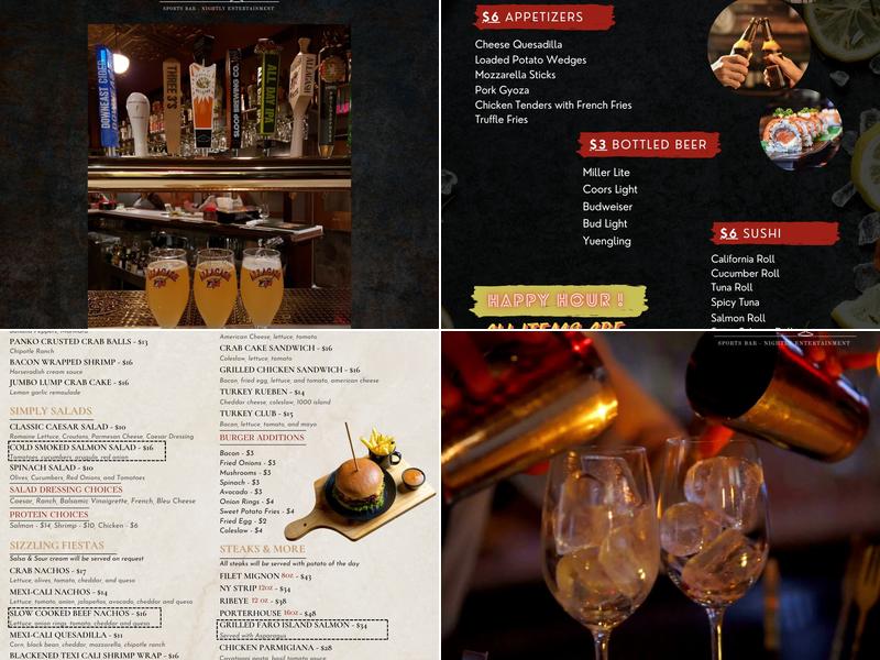 Harry's Pub Menu