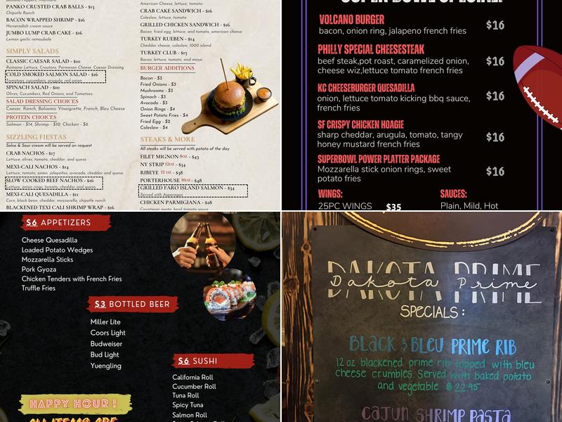 Harry's Pub Menu
