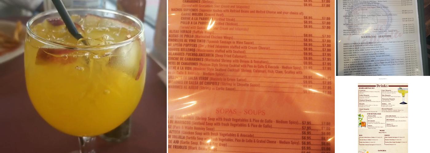 Puerto Vallarta Menu