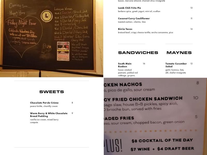 Longshot Menu