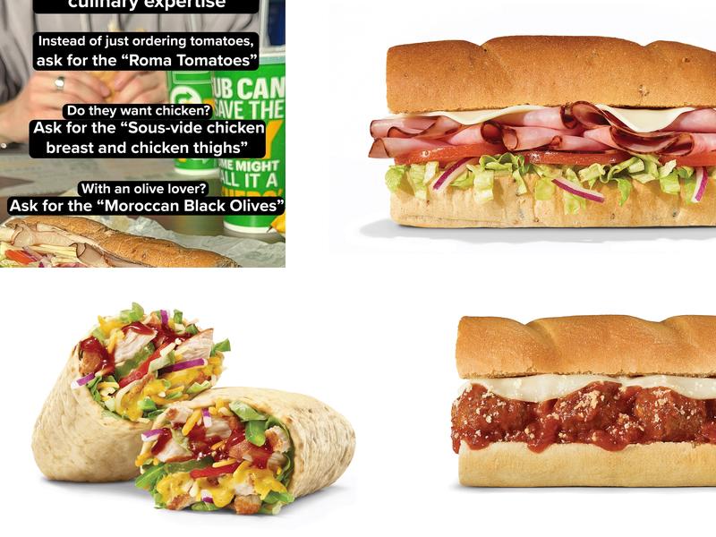 Subway Menu