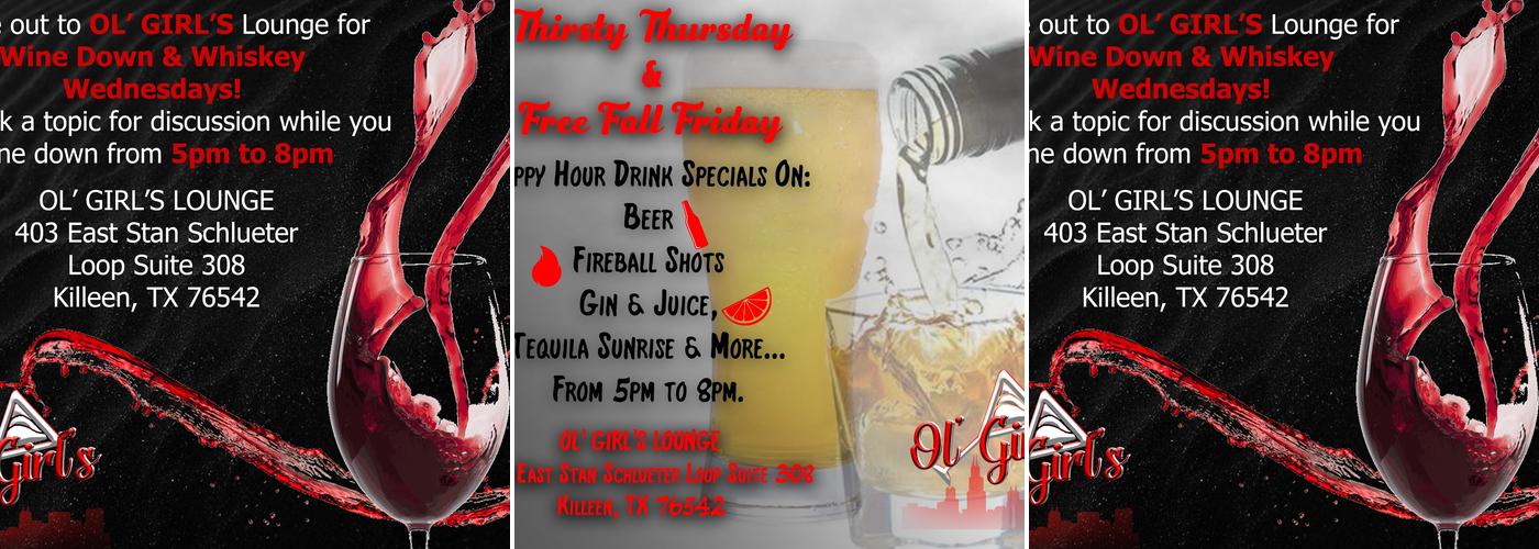 Ol Girls Lounge Menu