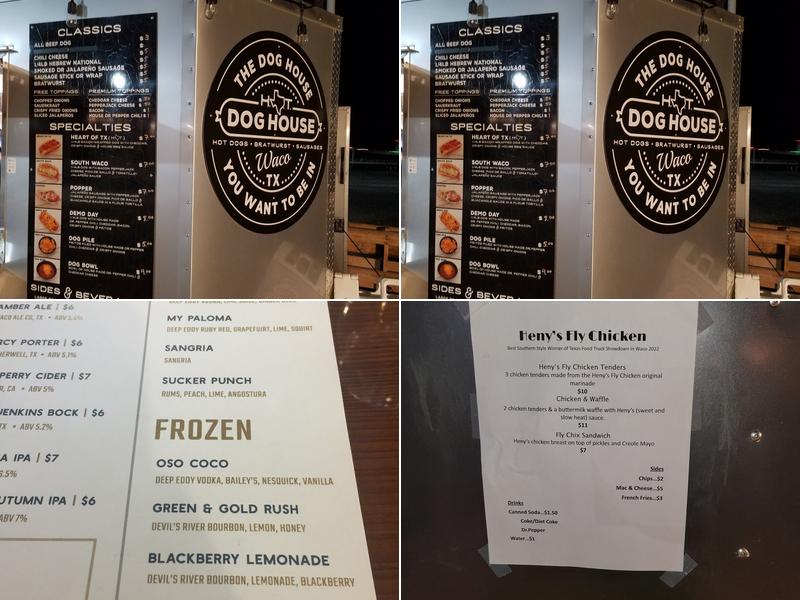 Freight Icehouse and Yardbar Menu