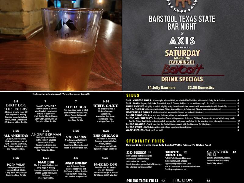 Axis Menu