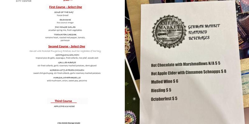 Oyster Point Pub Menu