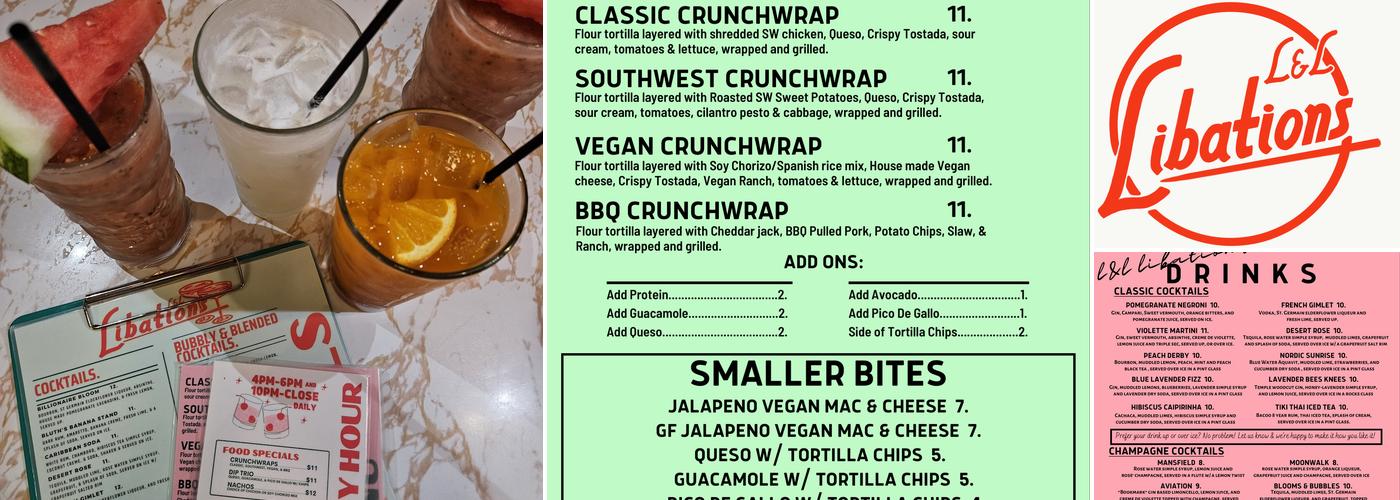 L&L Libations Menu