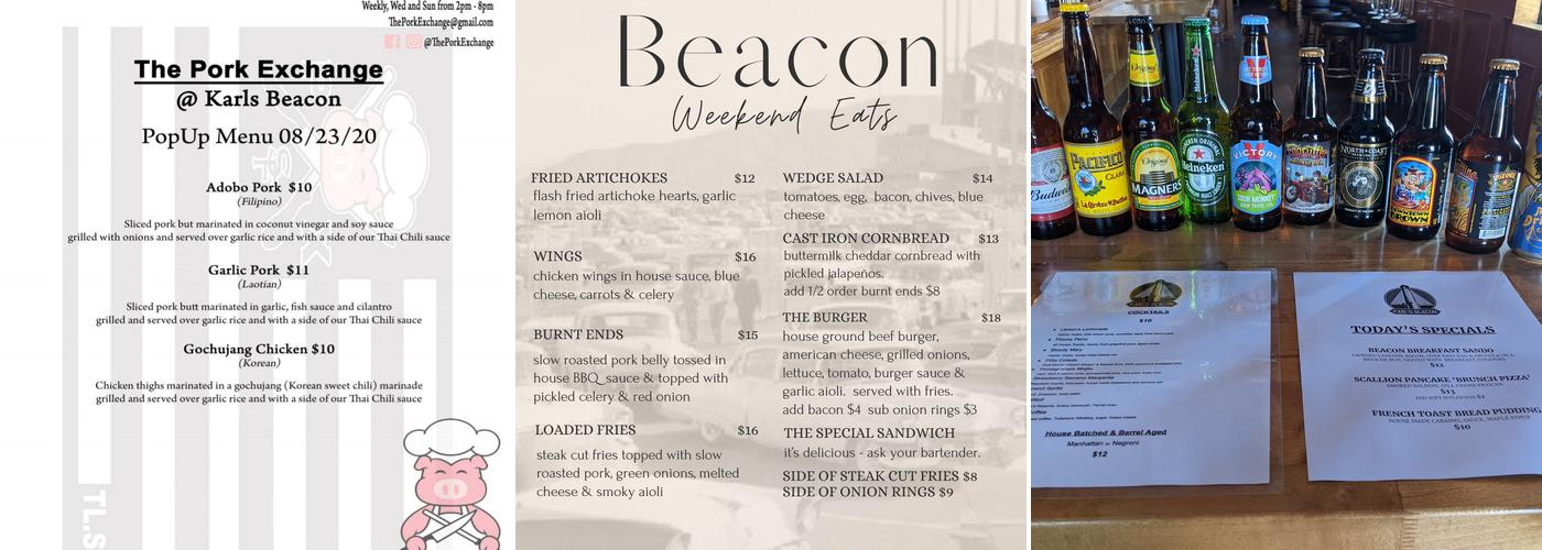 Karl's Beacon Menu