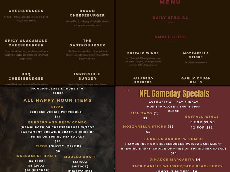 Midtown Gastrobar Menu