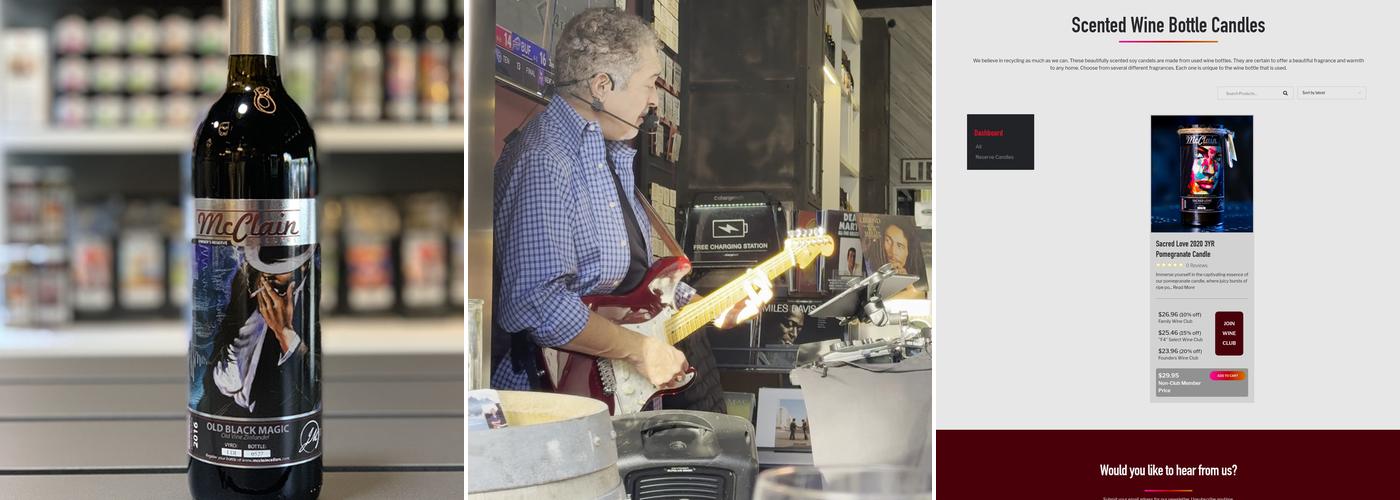 McClain Cellars Menu