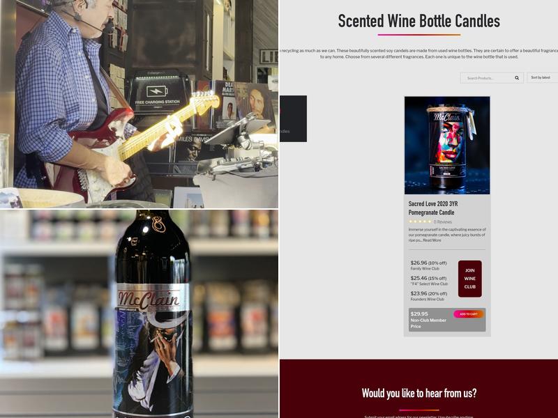 McClain Cellars Menu