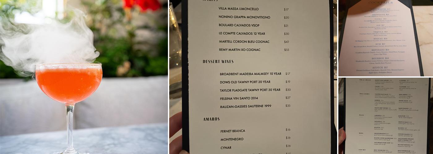 Olivetta Menu