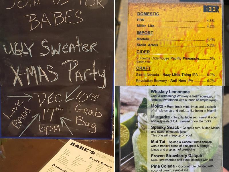 Babe's On Milwaukee Menu