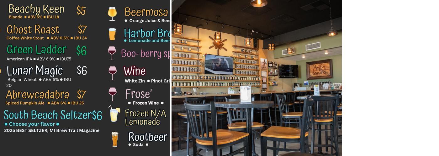 Drífa Brewing Company Menu