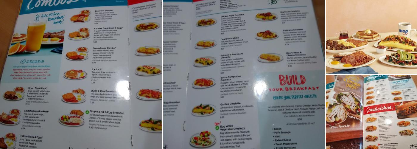 IHOP Menu