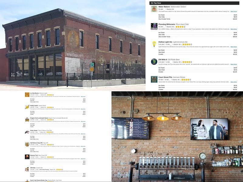 Stone Hollow Brewing Company Menu