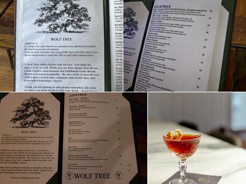 Wolf Tree Menu