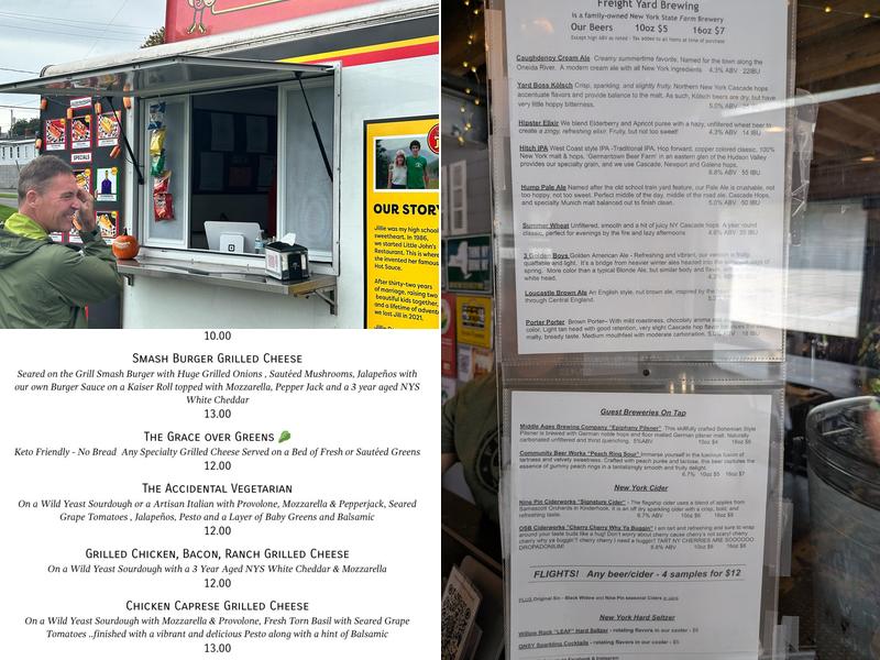 Freight Yard Brewing Menu