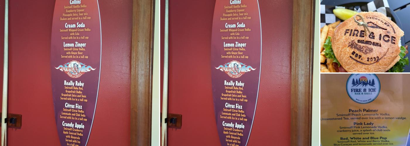 Fire & Ice Bar & Grill Menu