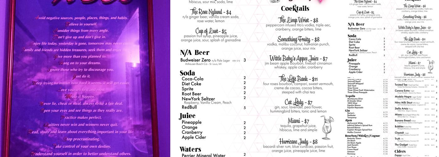 Good Judy's Menu