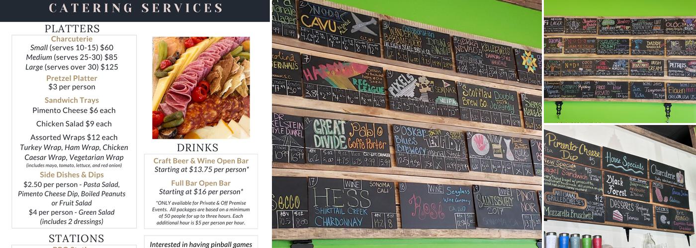 Craft and Draft Irmo Menu