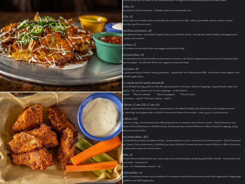 BS Brew Works Menu
