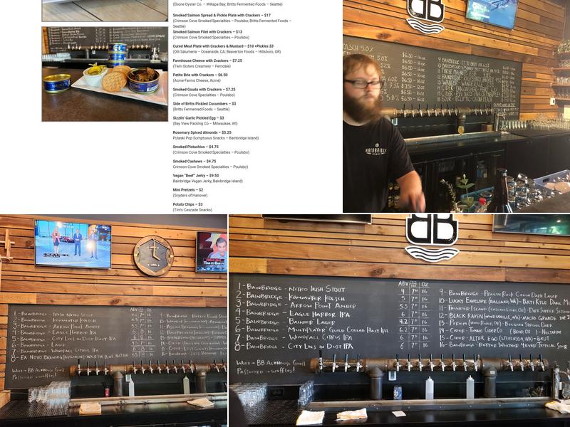 Bainbridge Brewing Alehouse Menu