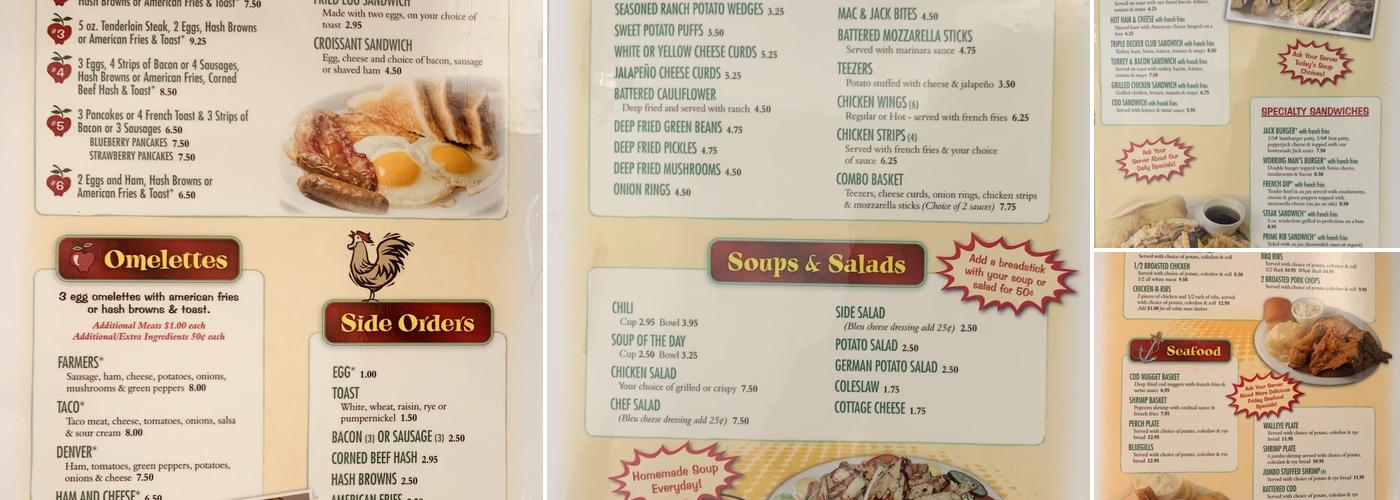 Edgewater Menu