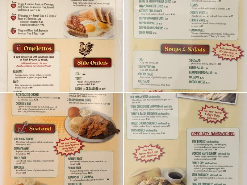 Edgewater Menu