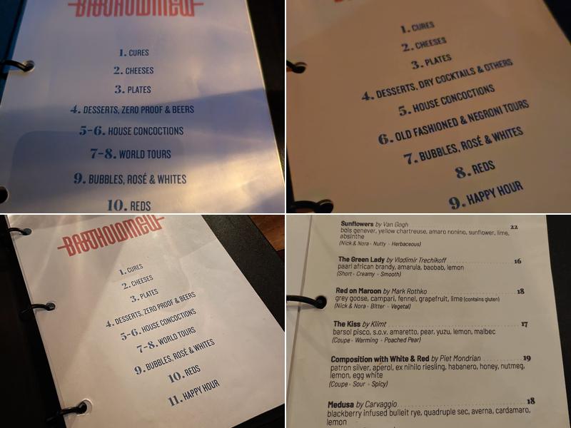 Bartholomew Menu
