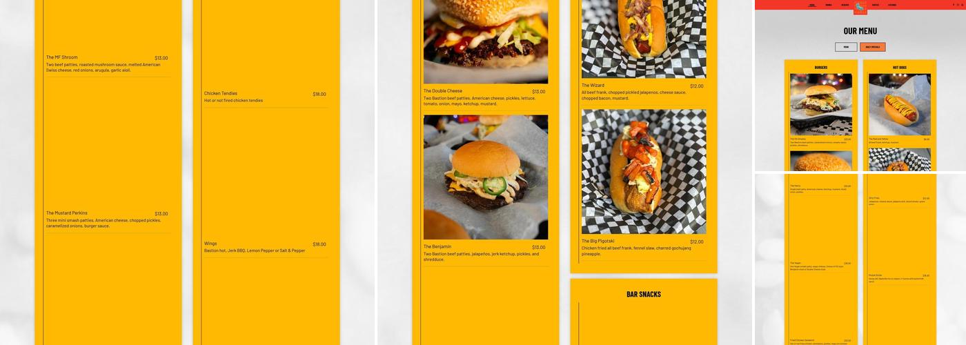 PinBar Menu