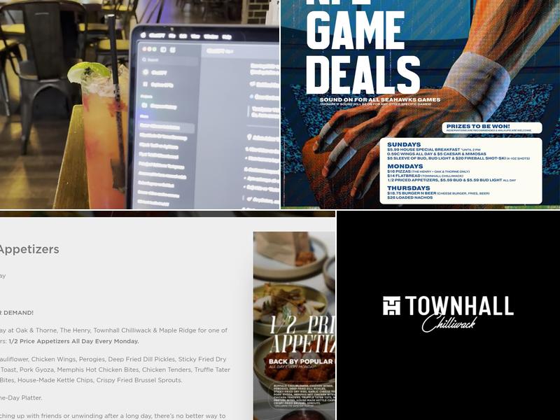 Townhall Chilliwack Menu