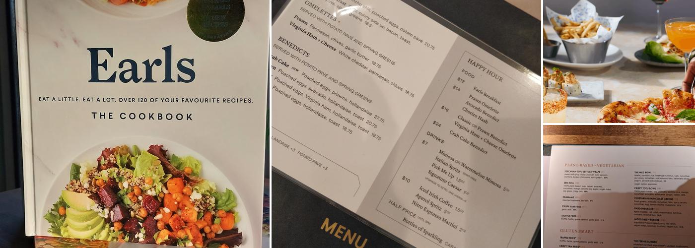 Earls Kitchen + Bar Menu