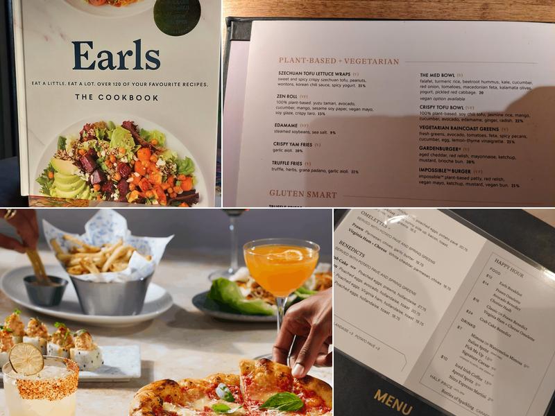 Earls Kitchen + Bar Menu