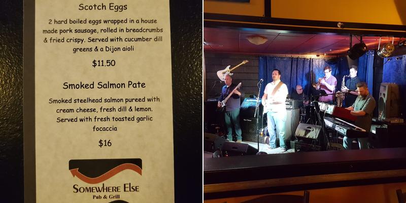 Somewhere Else Pub & Grill Menu