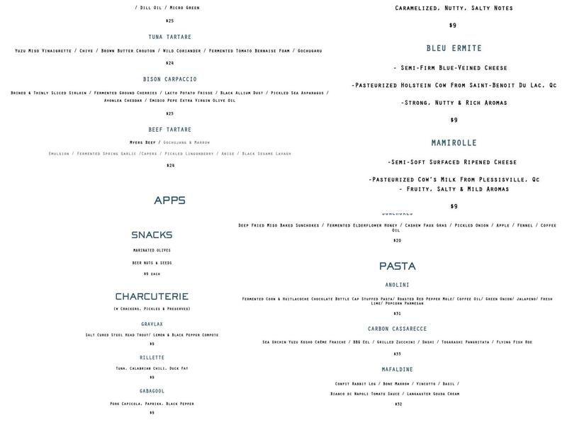 Bar Lupulus Menu