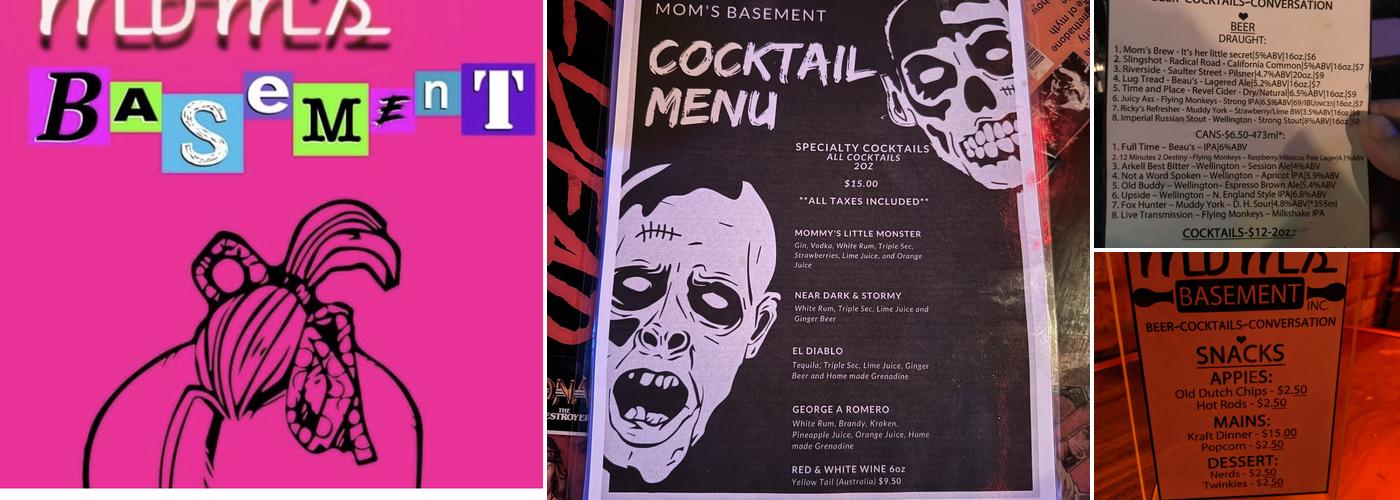 Mom’s Basement inc. Menu