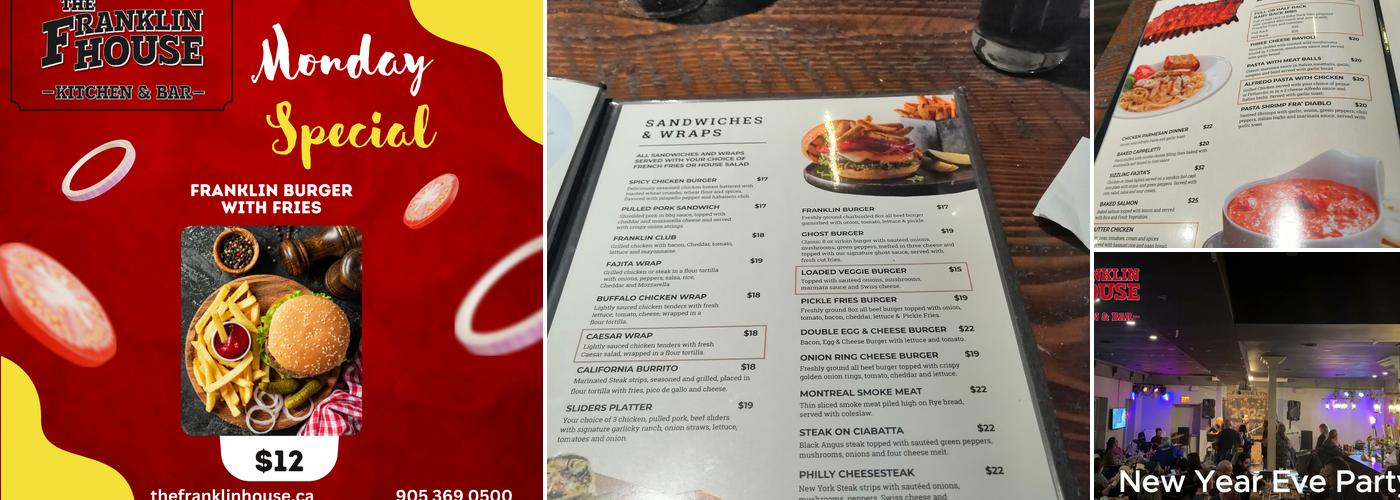 The Franklin House Menu