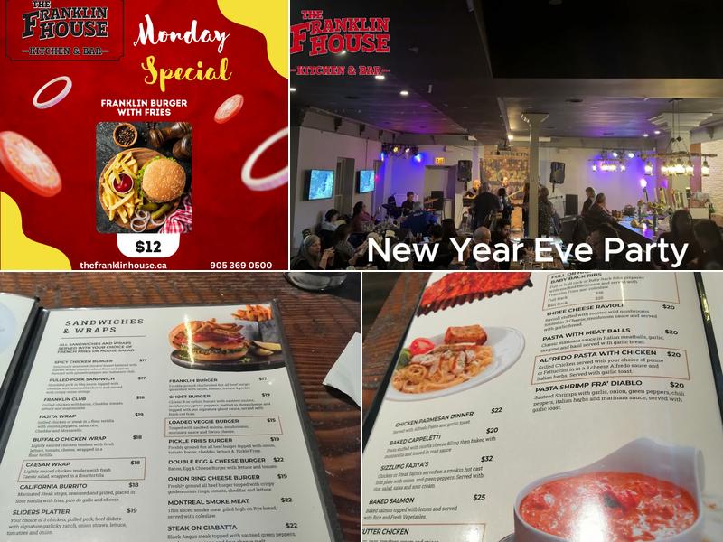 The Franklin House Menu