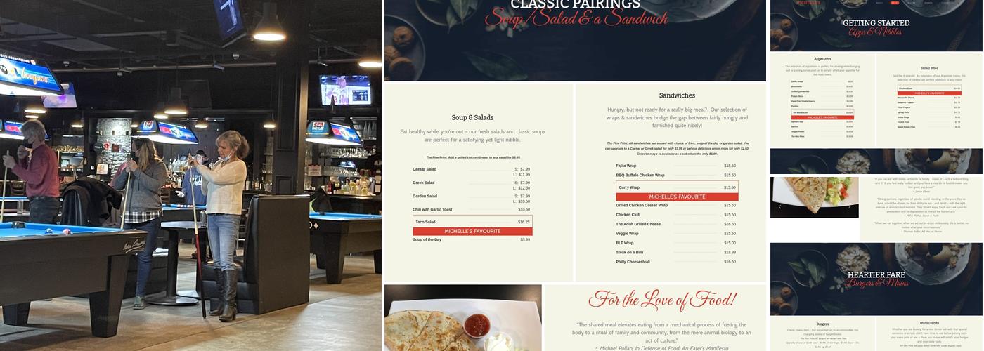 Michelle's Billiards And Lounge Inc Menu