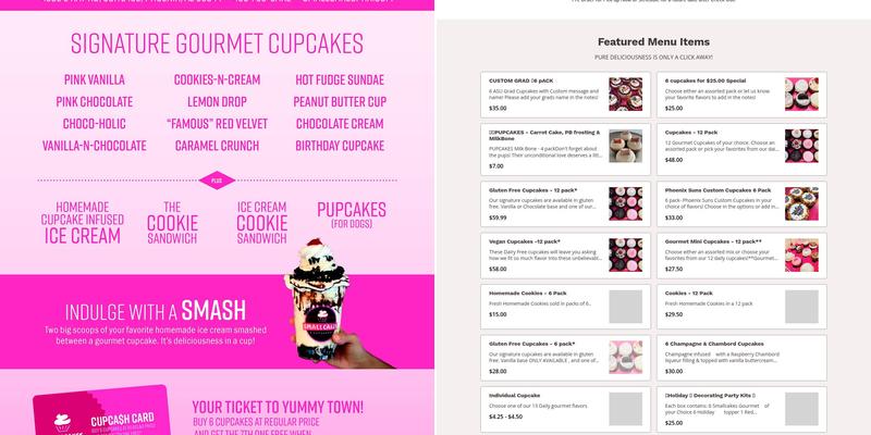 Smallcakes Ahwatukee Menu