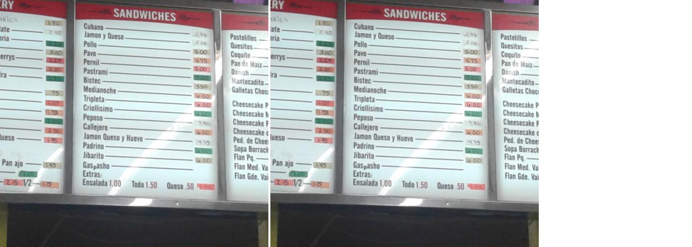 Sol De Borinquen Menu