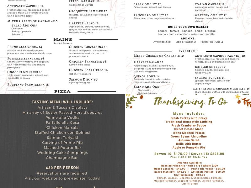 Cascade Fine Catering Menu