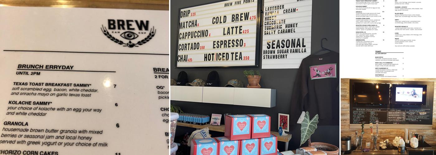 BREW Five Points Menu